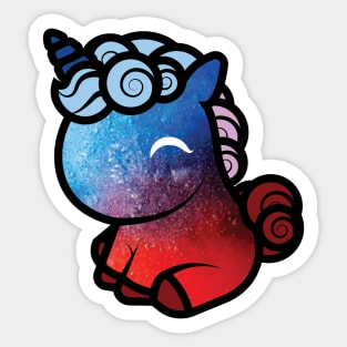 Slushy, The Tooniefied Unicorn Sticker